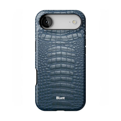 Navy Croc iPhone Case
