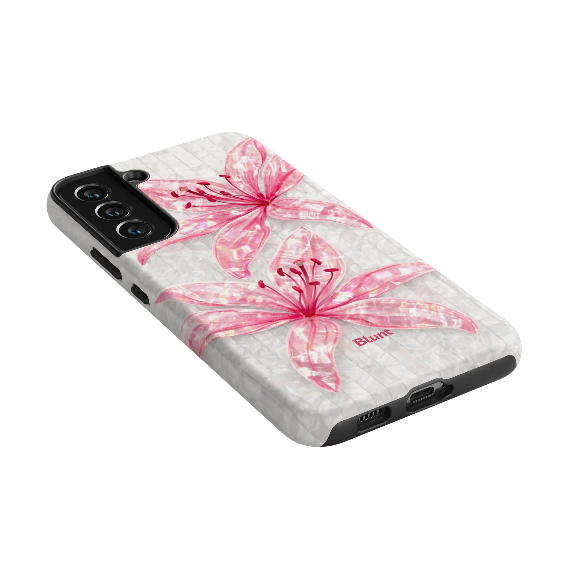 Pink-Floral-Luster-samsung-case-S22 Plus-2