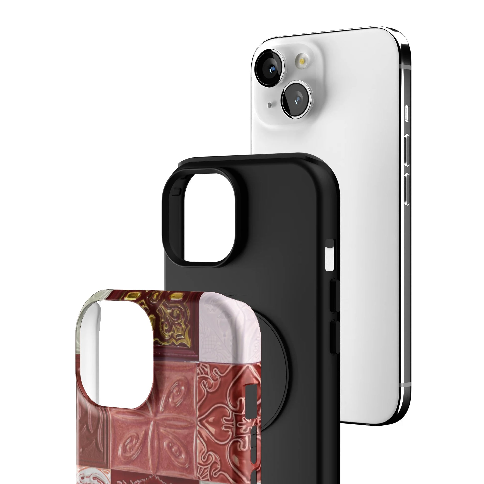 Checkered-Rouge-iphone-case-iPhone 15-3