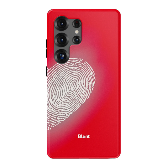Heart Print Red Samsung Case