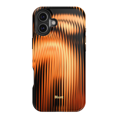 Copper Ripple iPhone Case