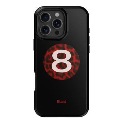 Red Cheetah Magic 8 iPhone Case