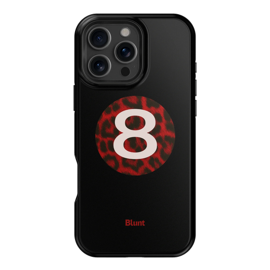 Red Cheetah Magic 8 iPhone Case