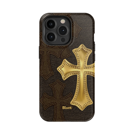 Gold Cross iPhone Case