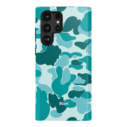 Aqua Camo Samsung Case