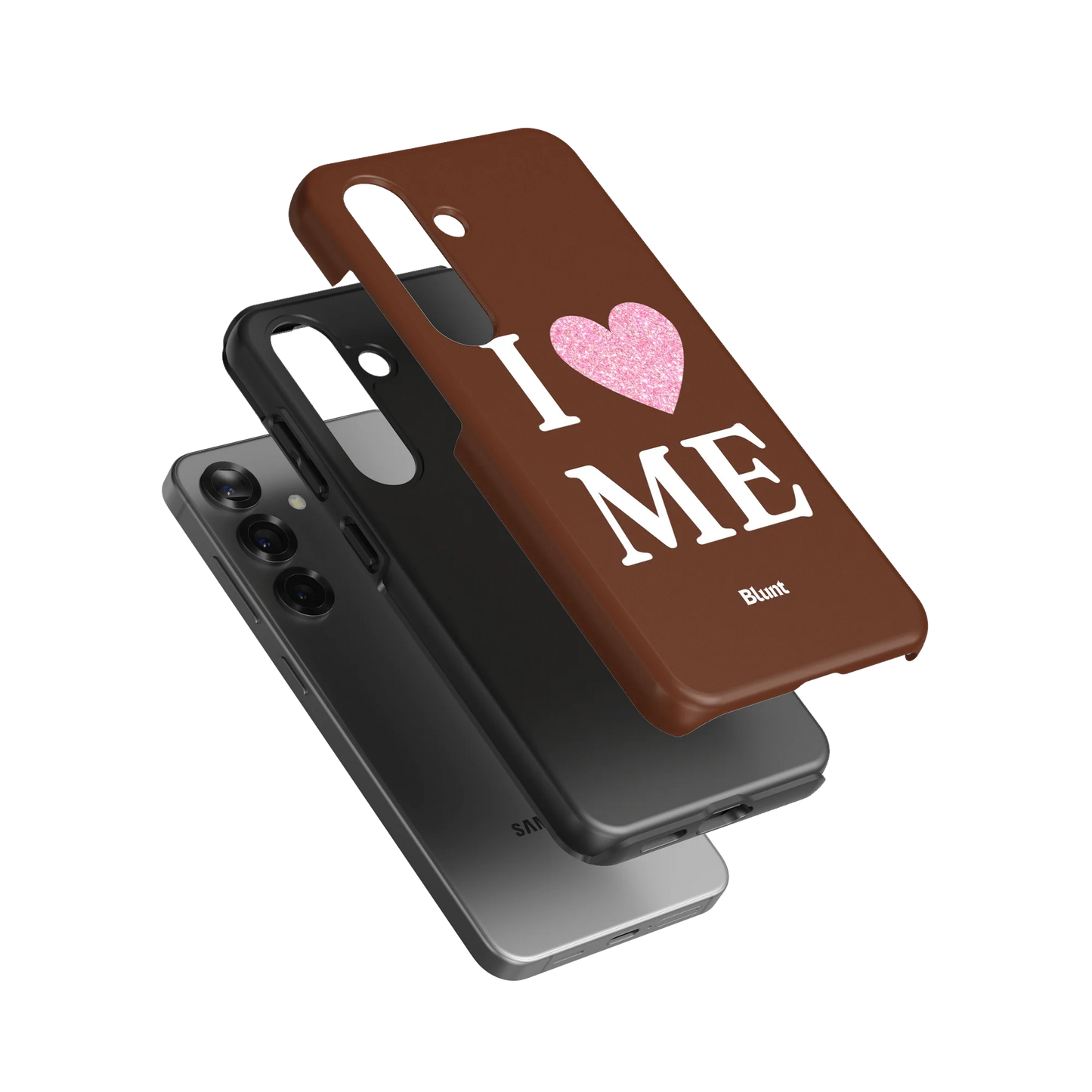 Brown I Love Me Samsung Case