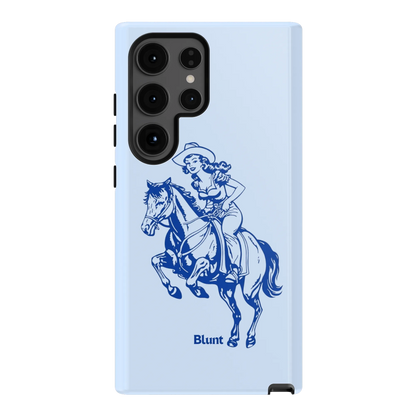 Blue-Lasso-Lady-samsung-case-S24 Ultra-1