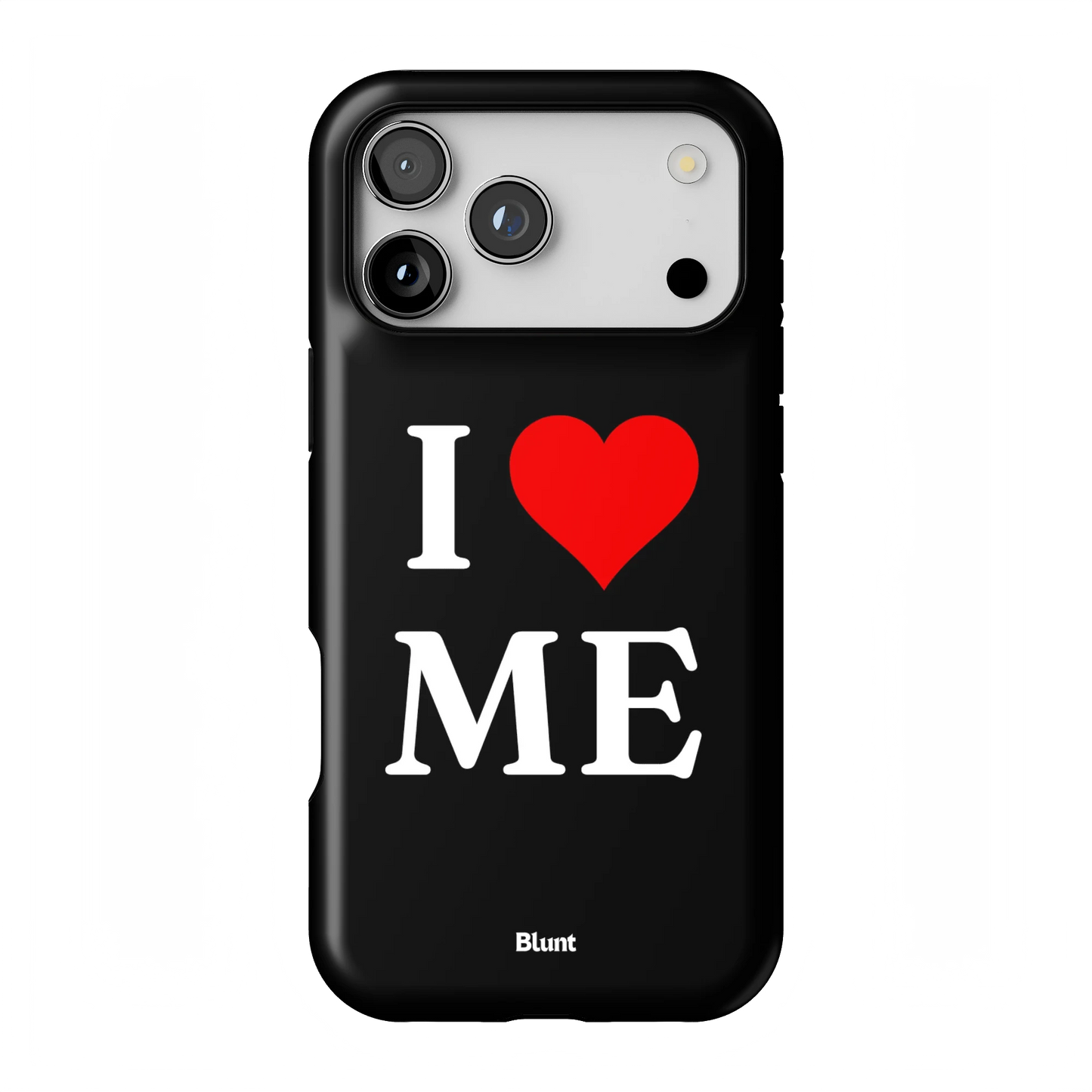 I Love Me in Black iPhone Case
