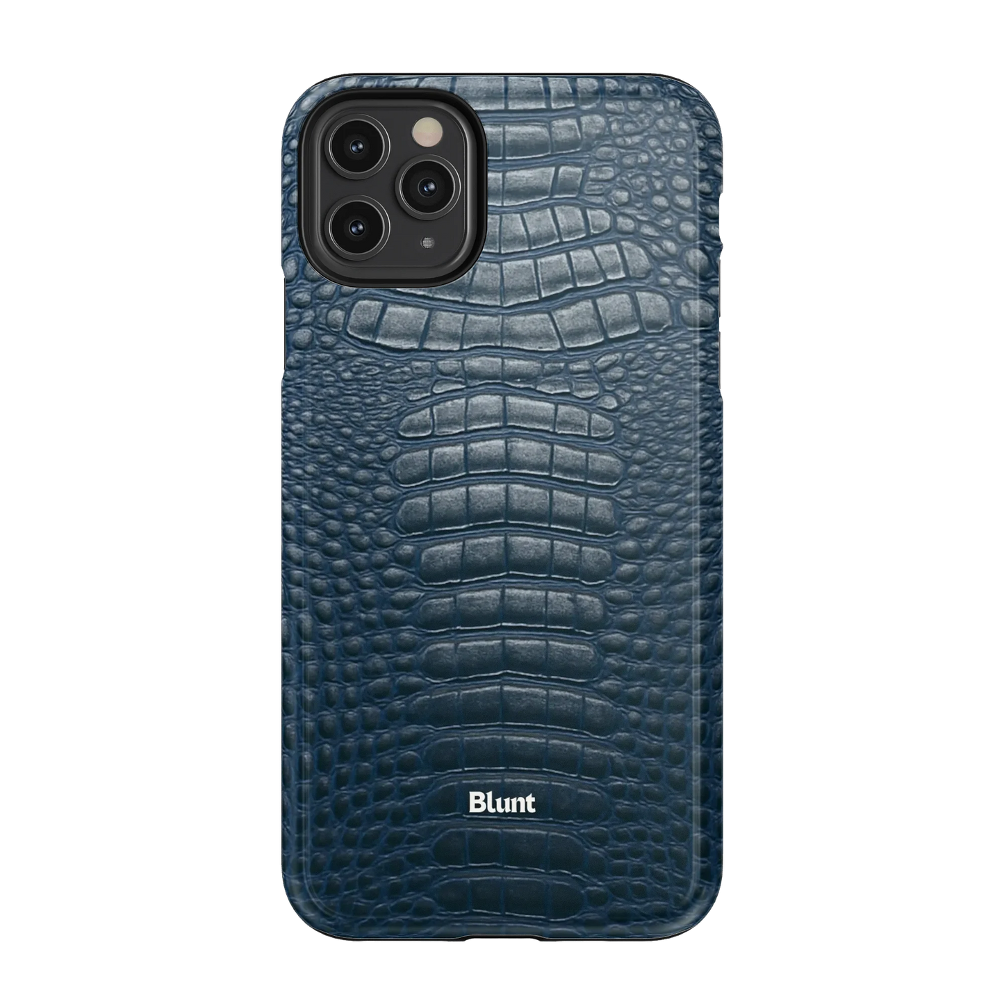 Navy Croc iPhone Case