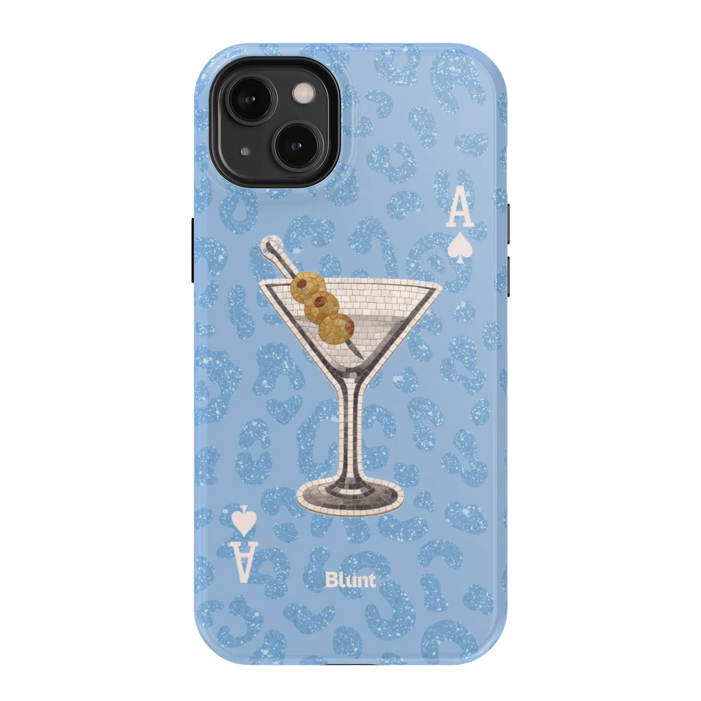 Blue Dirty Martini iPhone Case