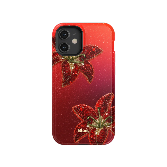 Scarlet Petals iPhone Case