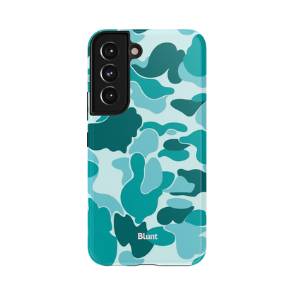 Aqua Camo Samsung Case