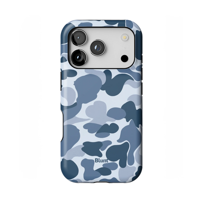 Bluish Camo iPhone Case