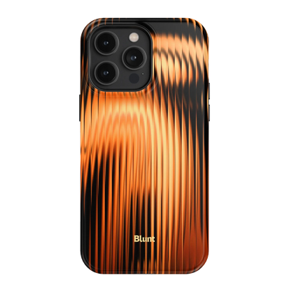 Copper Ripple iPhone Case