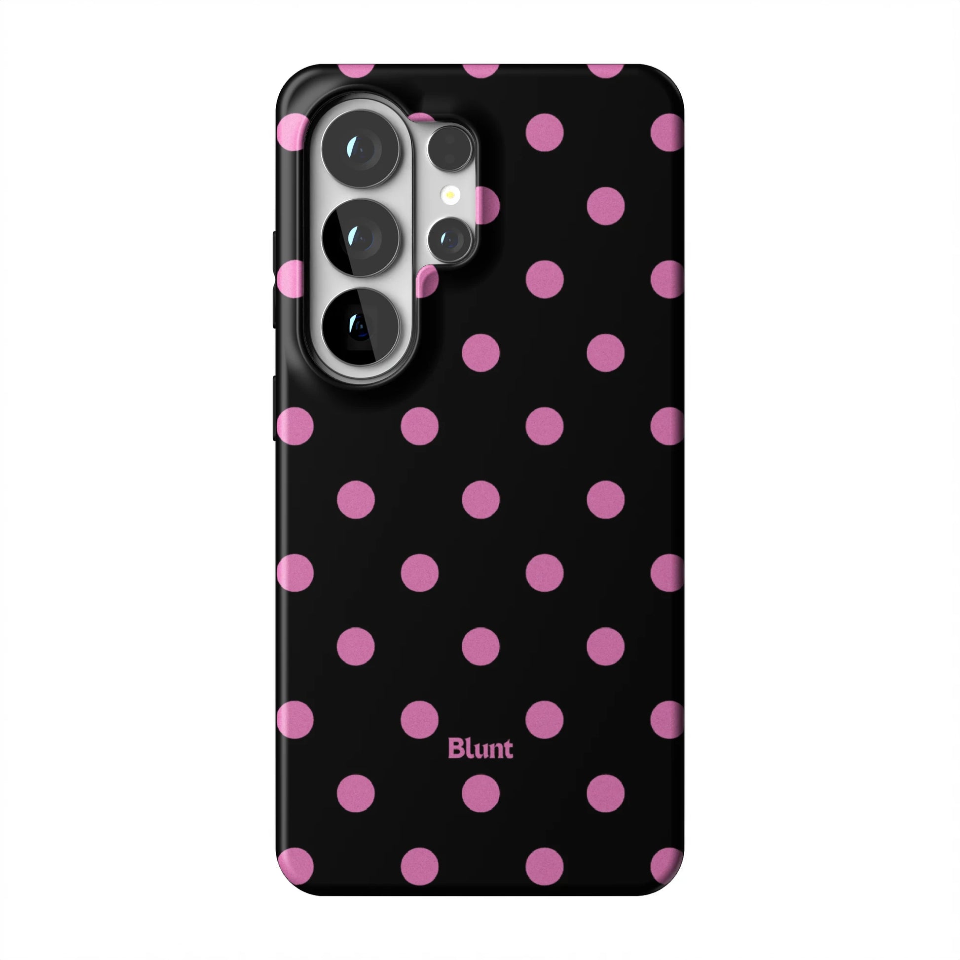 Pink-and-Black-Polka-samsung-case-Galaxy S26 Ultra-1
