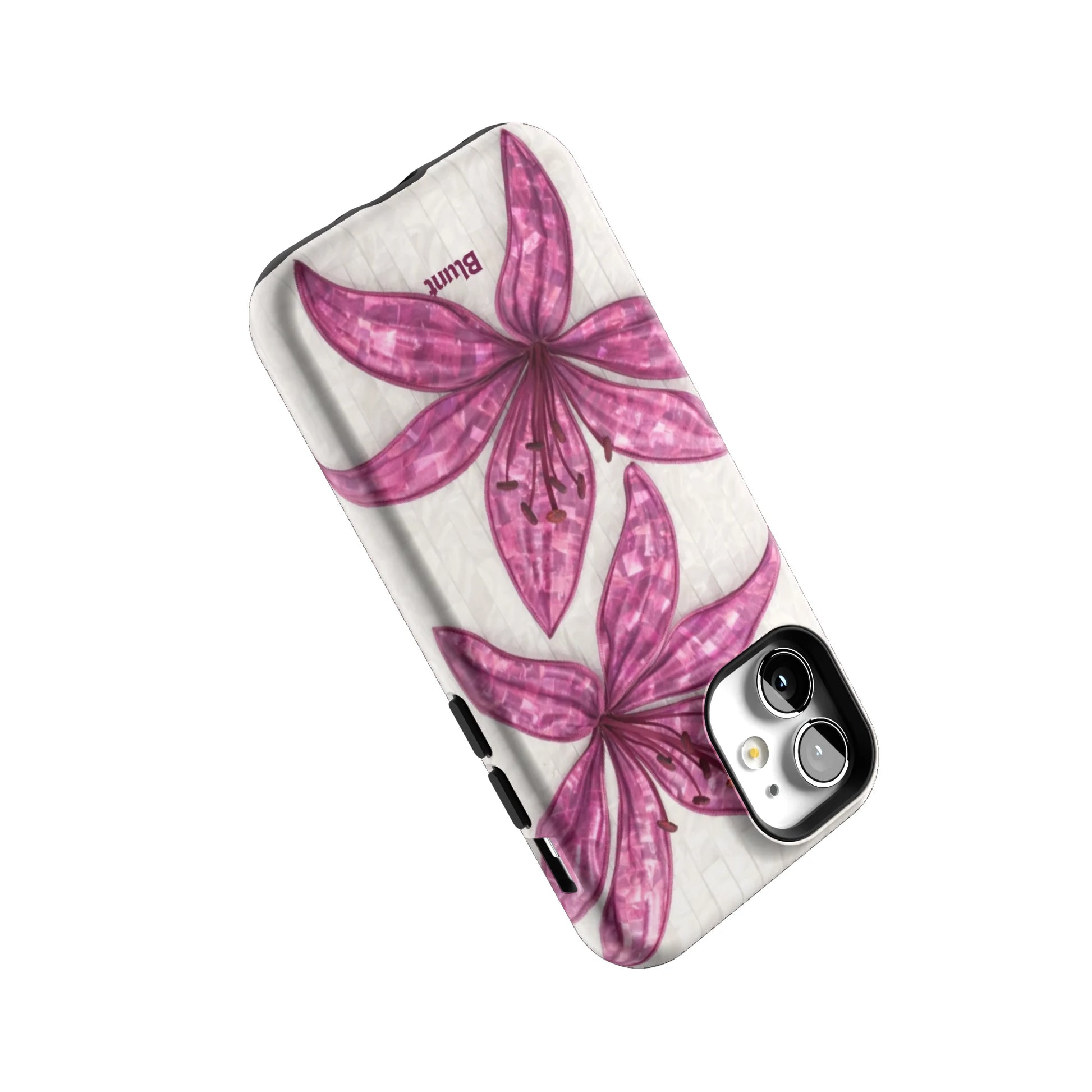 Purple-Floral-Luster-iphone-case-iPhone 12 Mini-4