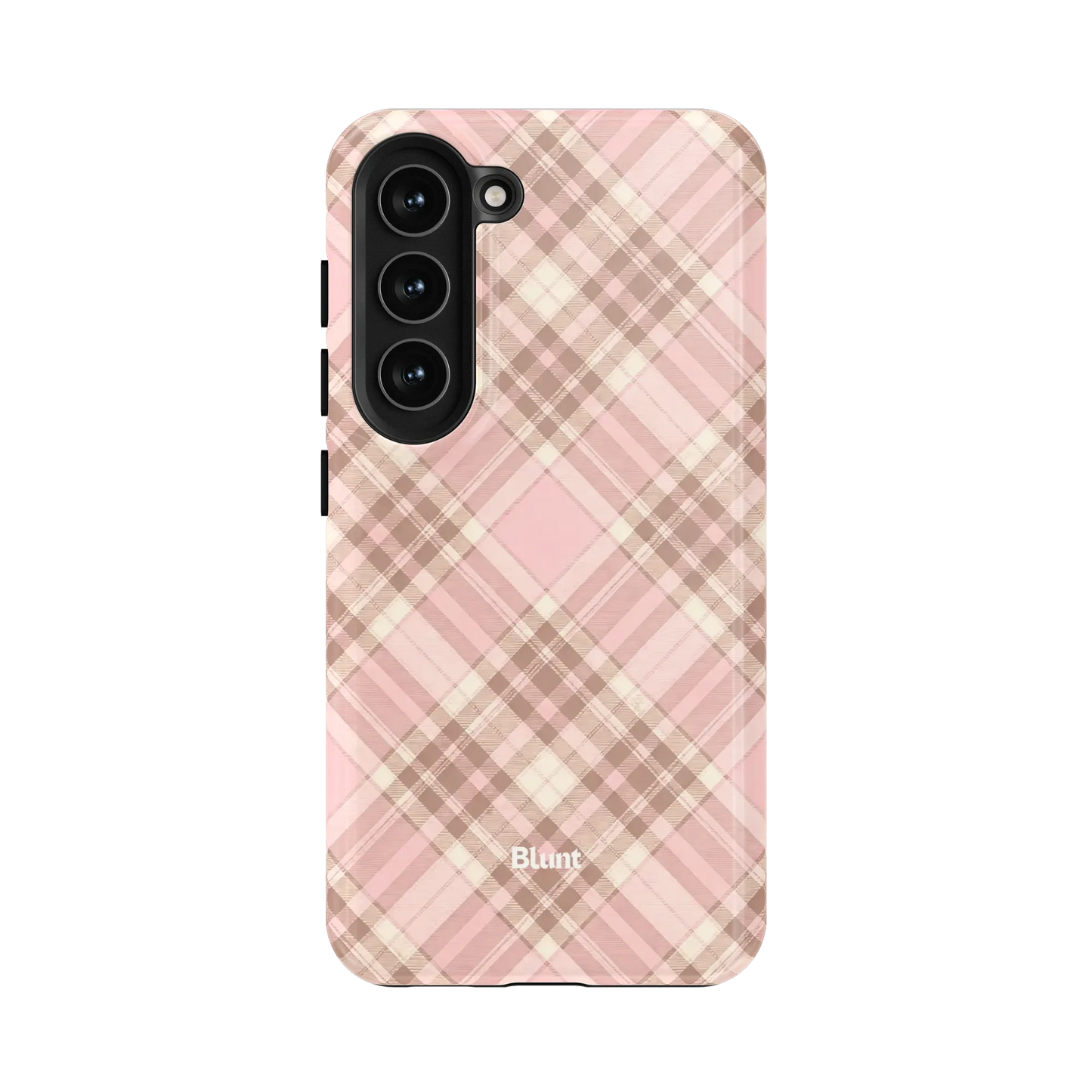 Blush Plaid Samsung Case