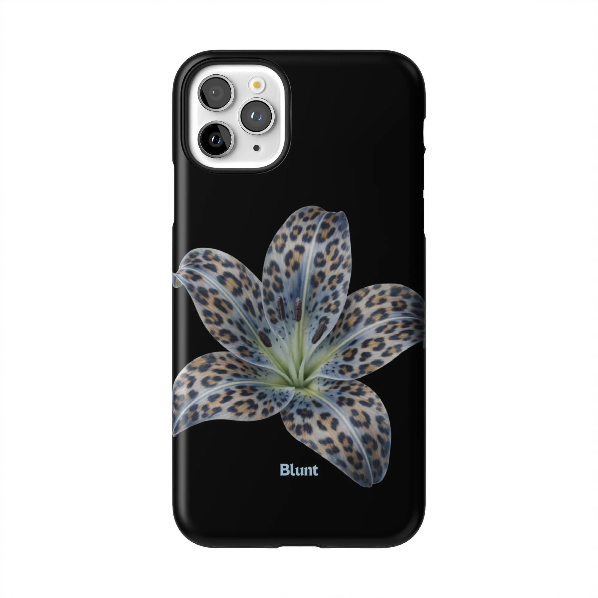 Blue-Leopard-Bloom-iphone-case-iPhone 11 Pro Max-1