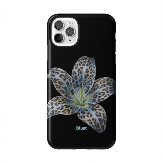 Blue-Leopard-Bloom-iphone-case-iPhone 11 Pro Max-1
