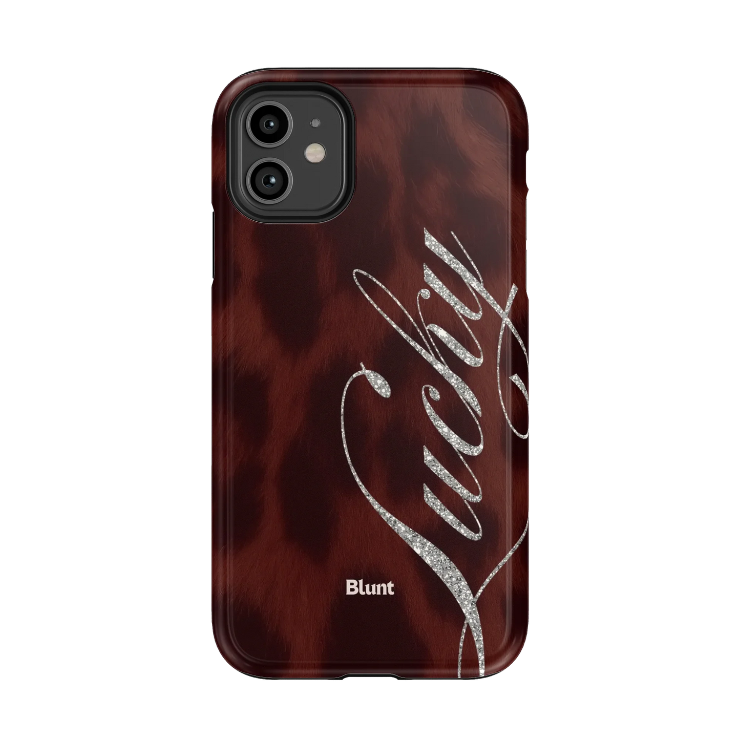 Brown Cheetah Lucky iPhone Case