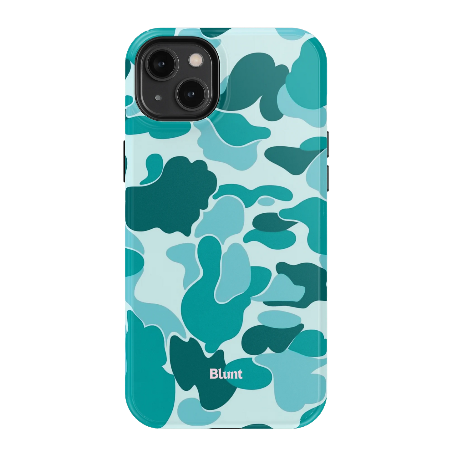 Aqua Camo iPhone Case