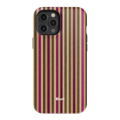 Pecan Stripe iPhone Case