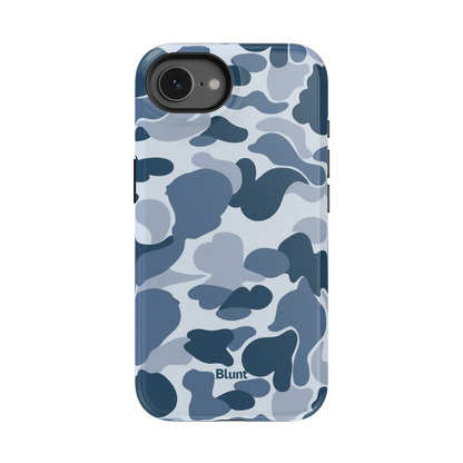 Bluish Camo iPhone Case