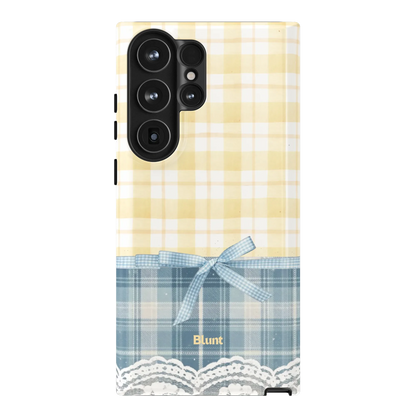 Blue-Lemonplaid-samsung-case-S23 Ultra-1