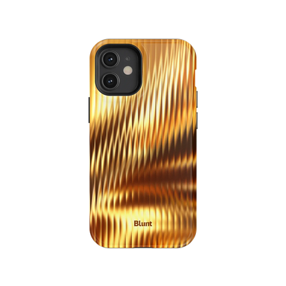 Golden Ripple iPhone Case