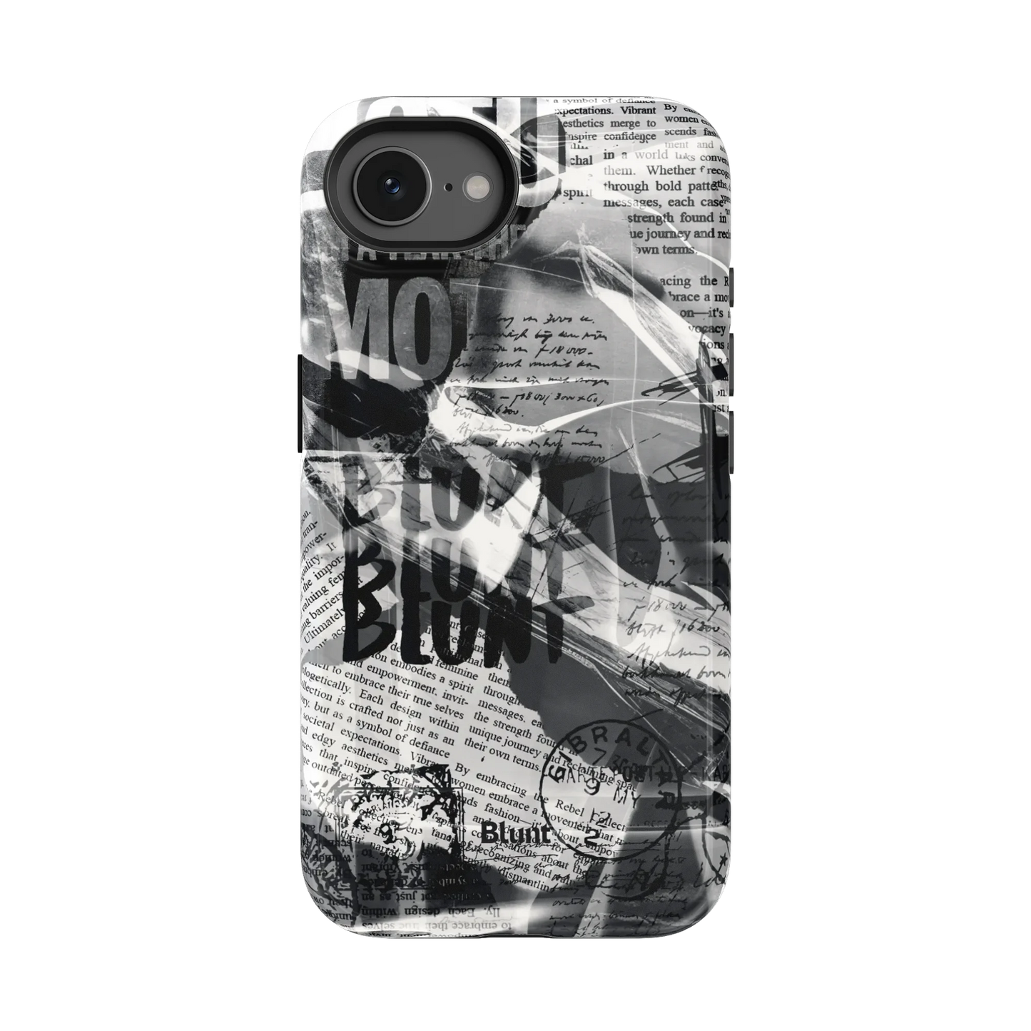 Black Love Letter iPhone Case
