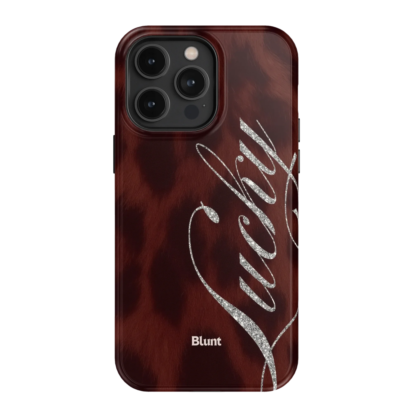 Brown Cheetah Lucky iPhone Case