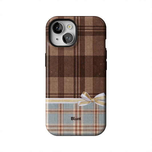Mocha-Plaid-iphone-case-iPhone 15-1