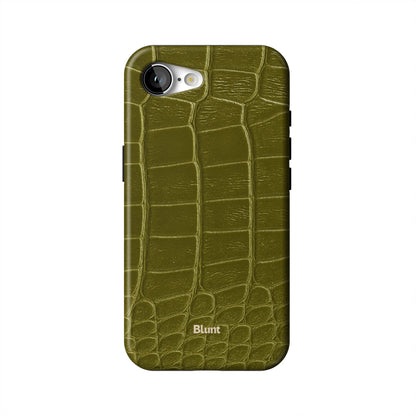 Olive-Croc-iphone-case-iPhone 17 E-1