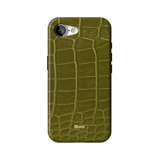 Olive-Croc-iphone-case-iPhone 17 E-1