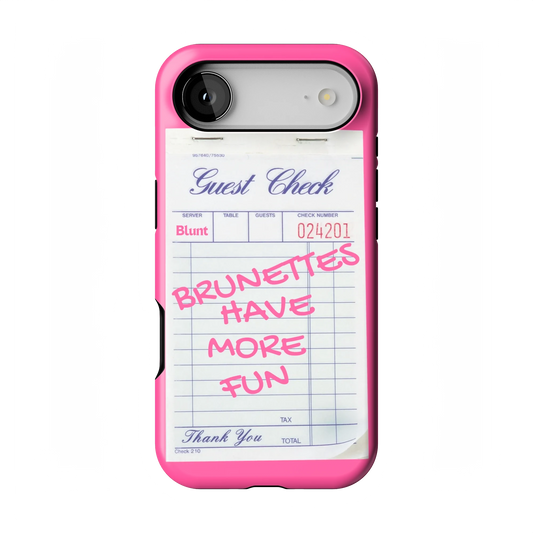 Brunettes Have More Fun iPhone Case