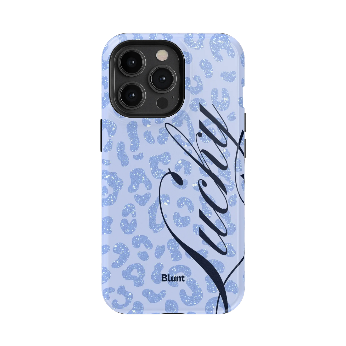 Blue Cheetah Lucky iPhone Case