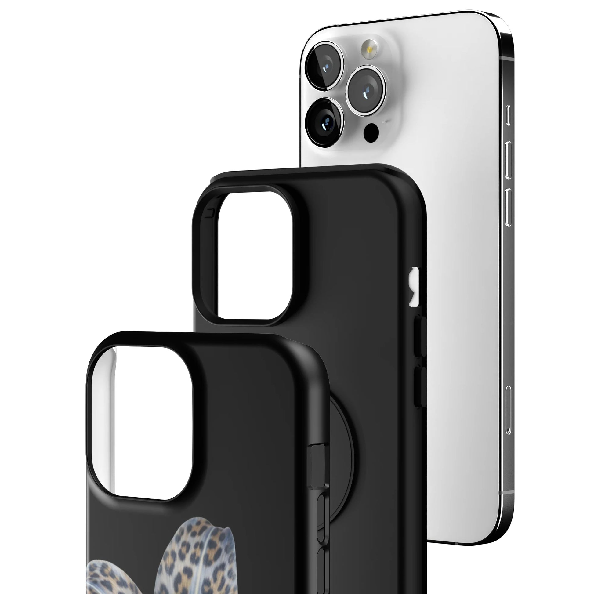 Blue-Leopard-Bloom-iphone-case-iPhone 13 Pro Max-3