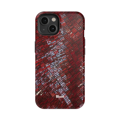 Crimson Scale iPhone Case