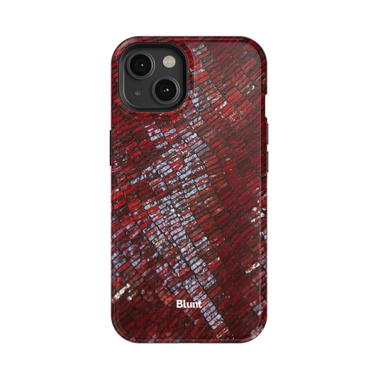 Crimson Scale iPhone Case
