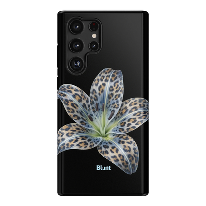 Blue-Leopard-Bloom-samsung-case-Galaxy S22 Ultra-1