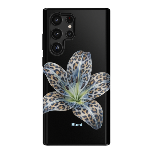Blue-Leopard-Bloom-samsung-case-Galaxy S22 Ultra-1