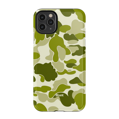 Lime Camo iPhone Case