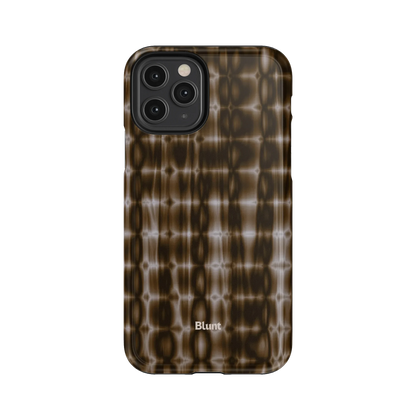 Brown Ripple iPhone Case