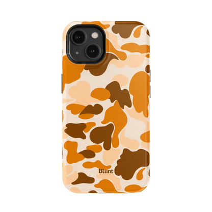Orange Camo iPhone Case