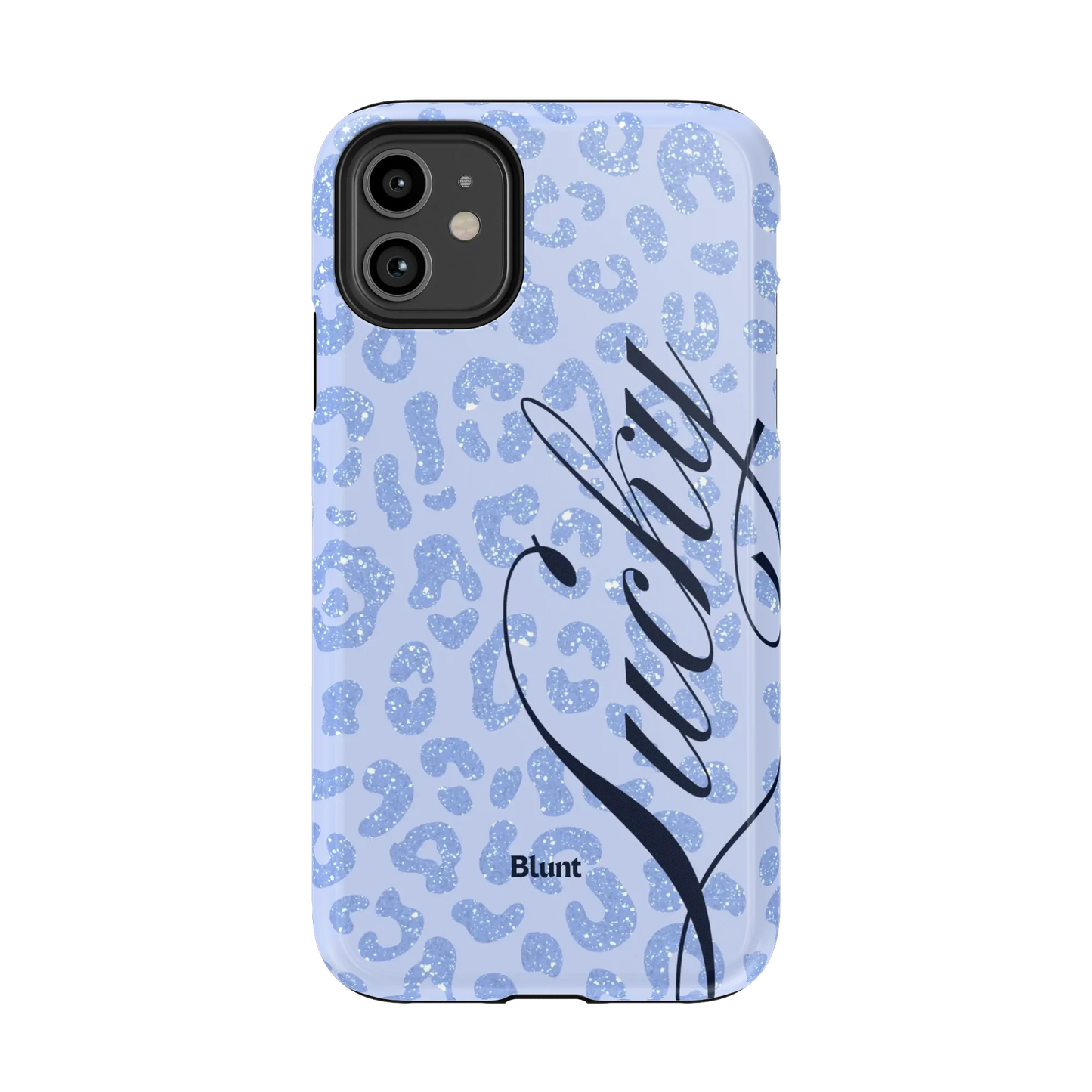 Blue Cheetah Lucky iPhone Case