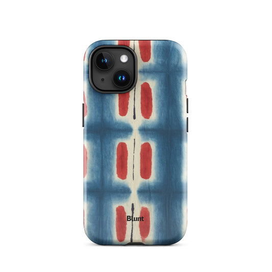 Indigo Blocks iPhone Case - Blunt Cases