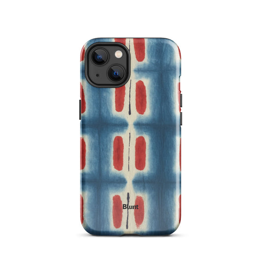 Indigo Blocks iPhone Case - Blunt Cases