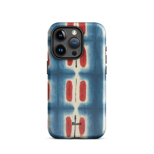 Indigo Blocks iPhone Case - Blunt Cases
