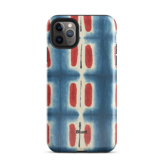 Indigo Blocks iPhone Case - Blunt Cases