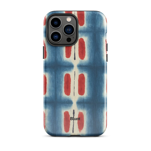 Indigo Blocks iPhone Case - Blunt Cases